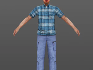 man 20 -with 250 animations 3D Model