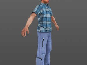 man 20 -with 250 animations 3D Модель