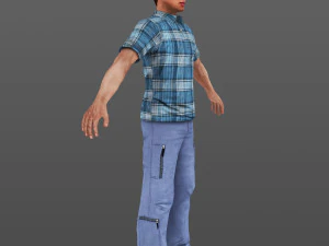 man 20 -with 250 animations 3D Model