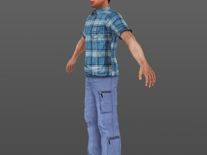 man 20 -with 250 animations 3D Модель
