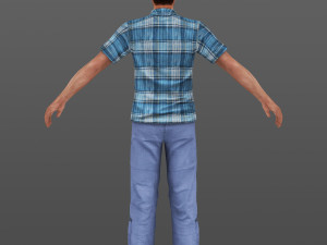 man 20 -with 250 animations 3D Модель