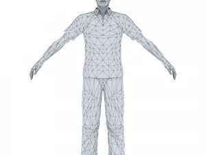 man 20 -with 250 animations 3D Model