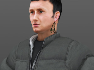 man 21 -with 250 animations 3D Model