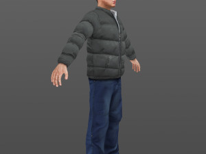 man 21 -with 250 animations 3D Model