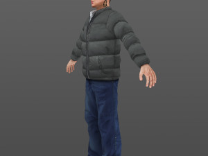 man 21 -with 250 animations 3D Model