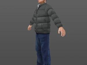 man 21 -with 250 animations 3D Model