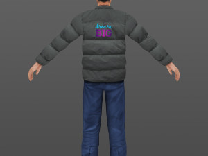 man 21 -with 250 animations 3D Model