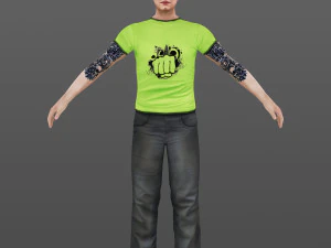 man 22 -with 250 animations 3D Model
