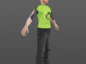 man 22 -with 250 animations 3D मॉडल