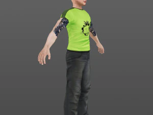 man 22 -with 250 animations 3D Model
