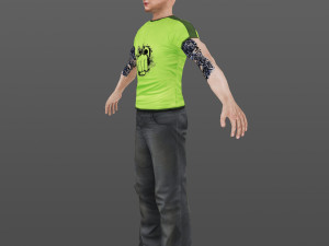 man 22 -with 250 animations 3D मॉडल