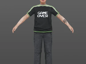 man 23 -with 250 animations 3D Model