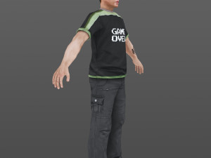 man 23 -with 250 animations 3D 모델