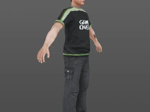 man 23 -with 250 animations 3D Model