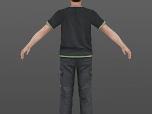 man 23 -with 250 animations 3D 모델