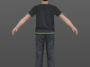 man 23 -with 250 animations 3D Model