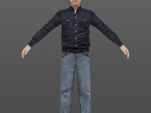 man 24 -with 250 animations Modelo 3D