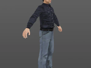 man 24 -with 250 animations 3D Model