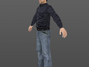 man 24 -with 250 animations Modelo 3D
