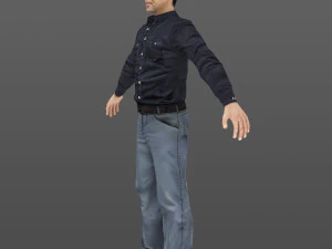 man 24 -with 250 animations 3D Model
