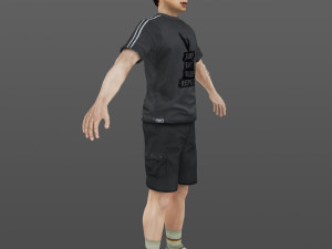 man 26 -with 250 animations 3D Модель