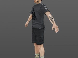 man 26 -with 250 animations 3D Модель