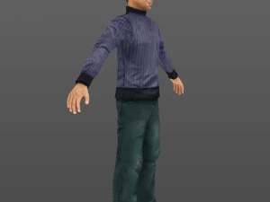 man 27 -with 250 animations 3D Model