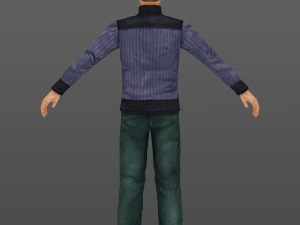 man 27 -with 250 animations 3D Model