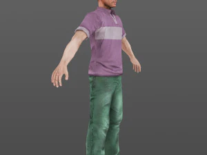man 28 -with 250 animations 3D Model
