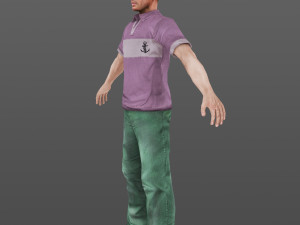 man 28 -with 250 animations 3D Модель