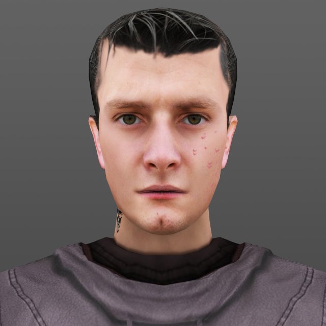 man 33 -with 250 animations Model 3D .c4d .max .obj .3ds .fbx .stl .blend 