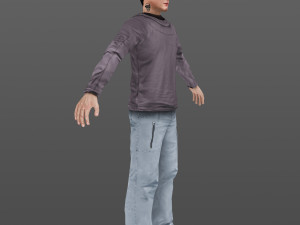 man 33 -with 250 animations Model 3D