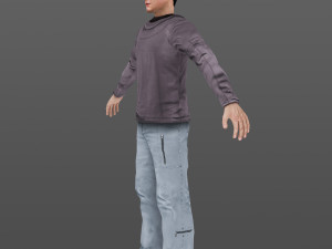 man 33 -with 250 animations Model 3D