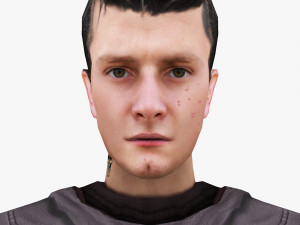 man 33 -with 250 animations Model 3D