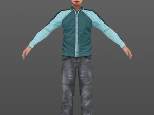 man 34 -with 250 animations 3D Model