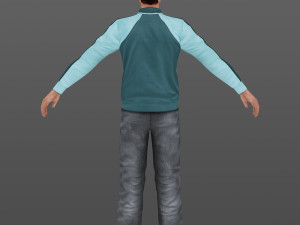 man 34 -with 250 animations 3D Model