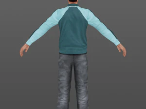 man 34 -with 250 animations 3D Model