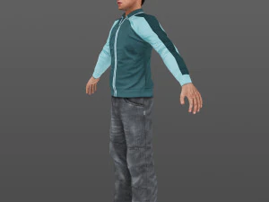 man 34 -with 250 animations 3D Model