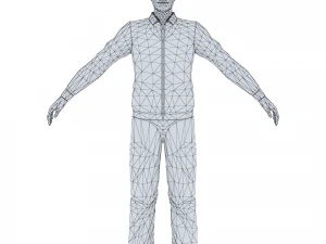 man 34 -with 250 animations 3D Model