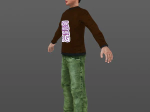 man 35 -with 250 animations 3D Model