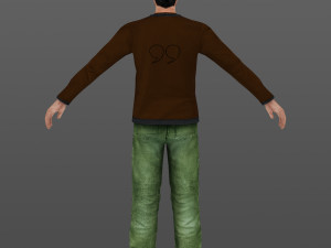 man 35 -with 250 animations 3D 모델