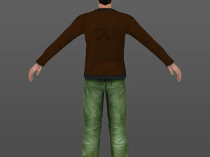 man 35 -with 250 animations 3D Model