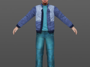 man 36 -with 250 animations 3D Model