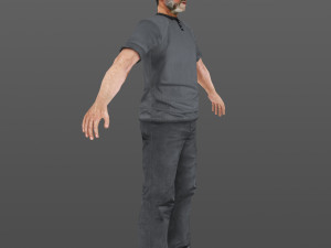 man 40 -with 250 animations Modelo 3D