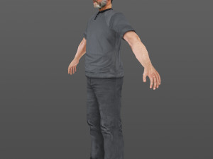 man 40 -with 250 animations Modelo 3D