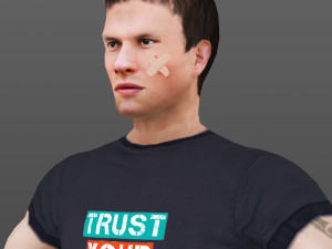 man 42 -with 250 animations 3D Model