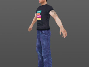 man 42 -with 250 animations 3D Model