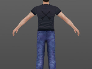 man 42 -with 250 animations 3D Model
