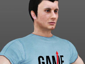 man 43 -with 250 animations 3D Model