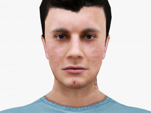 man 43 -with 250 animations 3D Model